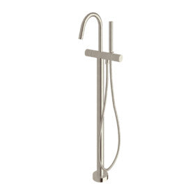Sussex Felix Floor Mount Mixer with Handheld Shower Brushed Oyster Nickel