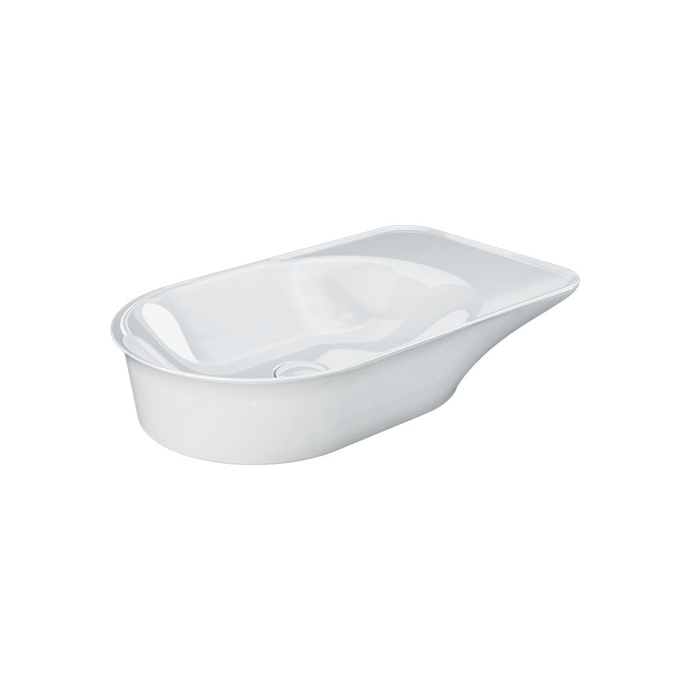 Fienza RAK Valet Oval Above Counter Basin Alpine Gloss White