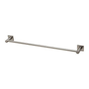 Phoenix Radii Single Towel Rail 600mm Square Plate Brushed Nickel