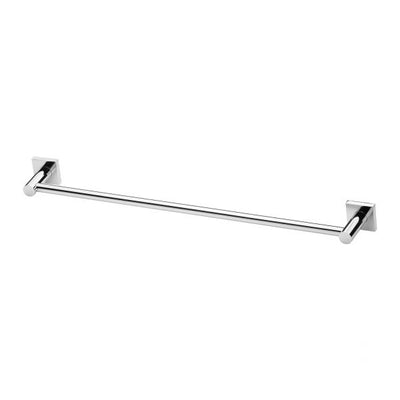 Phoenix Radii Single Towel Rail 600mm Square Plate Chrome