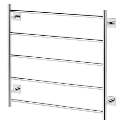 Phoenix Radii Towel Ladder 750mm x 740mm Square Plate Chrome