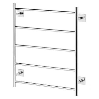 Phoenix Radii Heated Towel Ladder 550 x 740mm Sqaure Plate Chrome