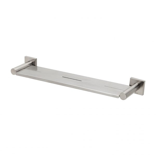 Phoenix Radii Metal Shelf Square Plate Brushed Nickel