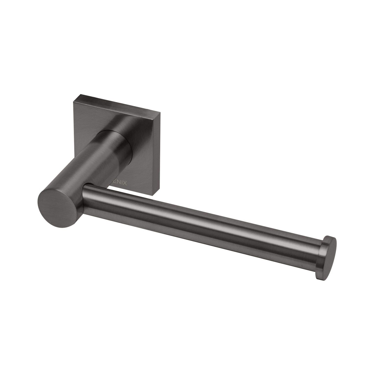 Phoenix Radii Toilet Roll Holder Square Brushed Carbon
