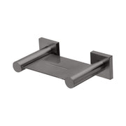 Phoenix Radii Soap Dish Holder Square Plate Brushed Carbon