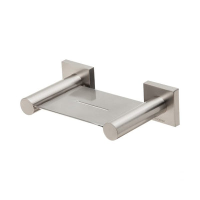 Phoenix Radii Soap Dish Holder Square Plate Brushed Nickel