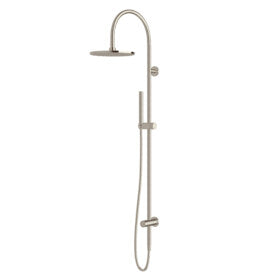 Sussex Felix Twin Rail Shower Brushed Oyster Nickel