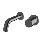Sussex Felix Wall Basin Mixer System Brushed Smoke Gunmetal