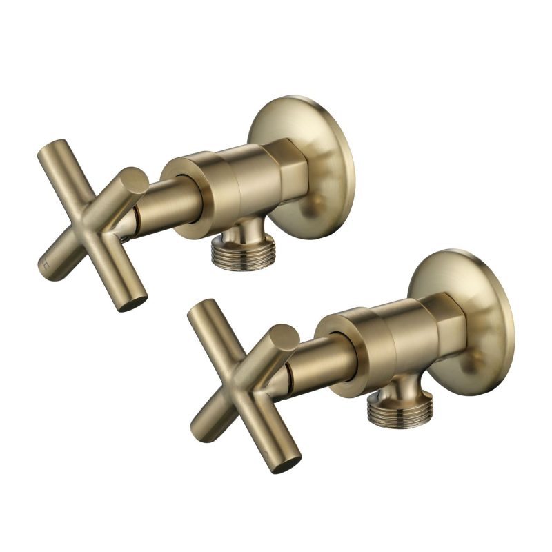 Modern National Ryker Washing Machine Stops 1/4 Turn - Brushed Bronze