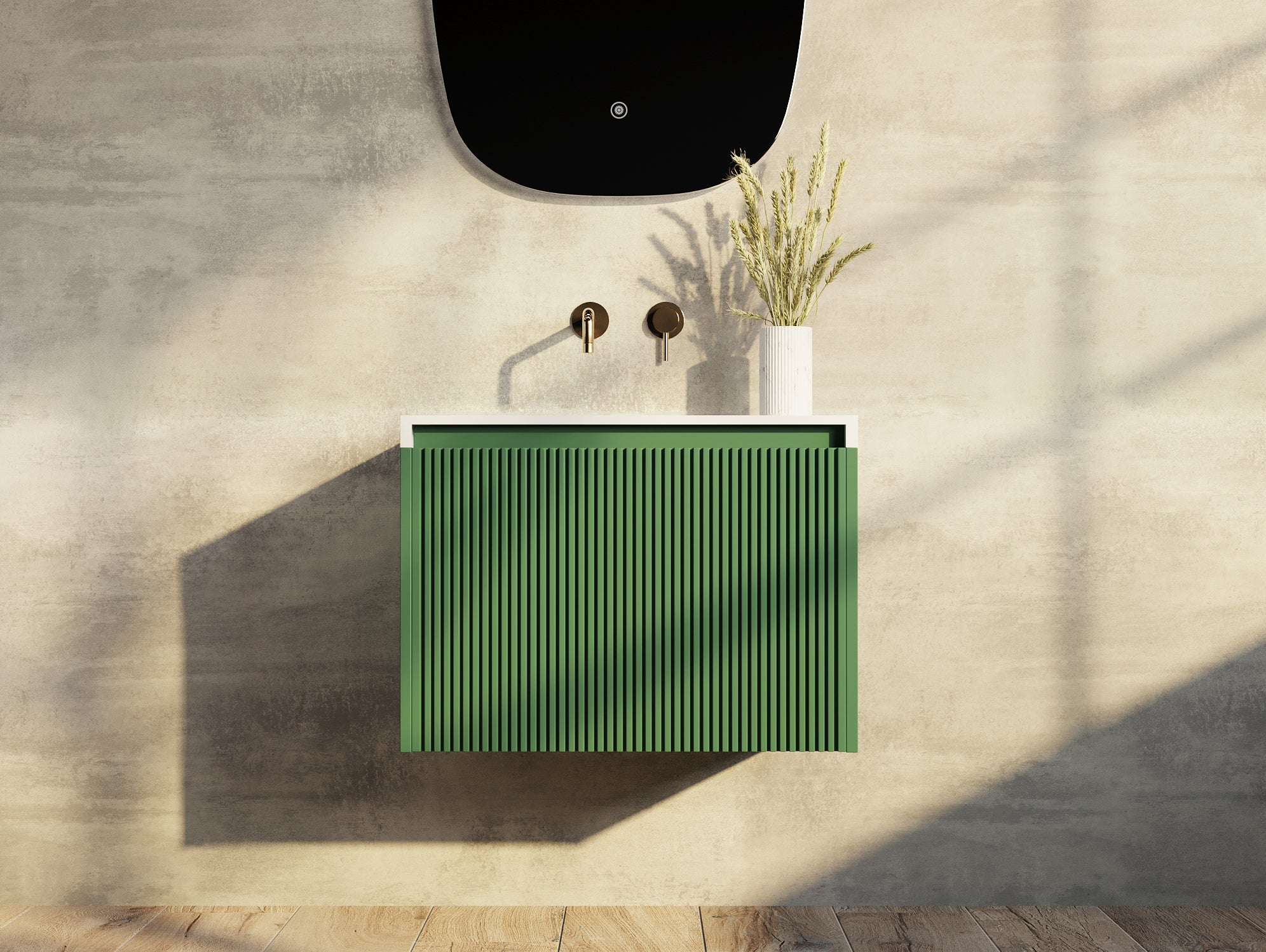 Belgagno Rain Forest Vanity — Designer Bathware