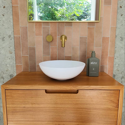 Fifth Avenue Rosa Solid Surface Basin 330mm