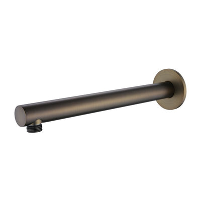 Modern National Round Shower Arm 300mm - Antique Brass