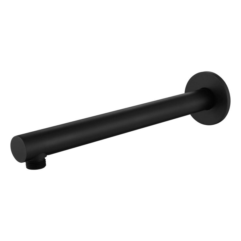 Modern National Round Shower Arm 300mm - Matte Black