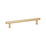 Momo Strano D Handle 160mm in Brushed Satin Brass