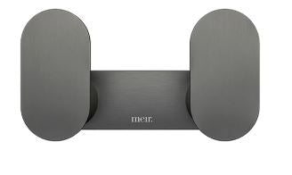 Meir Curvae Double Robe Hook - Gunmetal