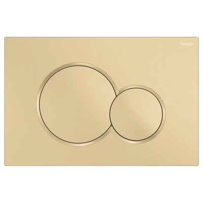 Fienza Sigma Round Button Flush Plate Urban Brass