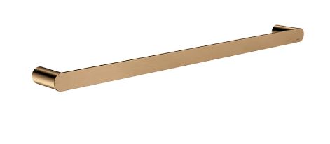 Meir Curvae Single Towel Rail 600mm Lustre Bronze