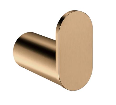 Meir Curvae Single Robe Hook - Lustre Bronze