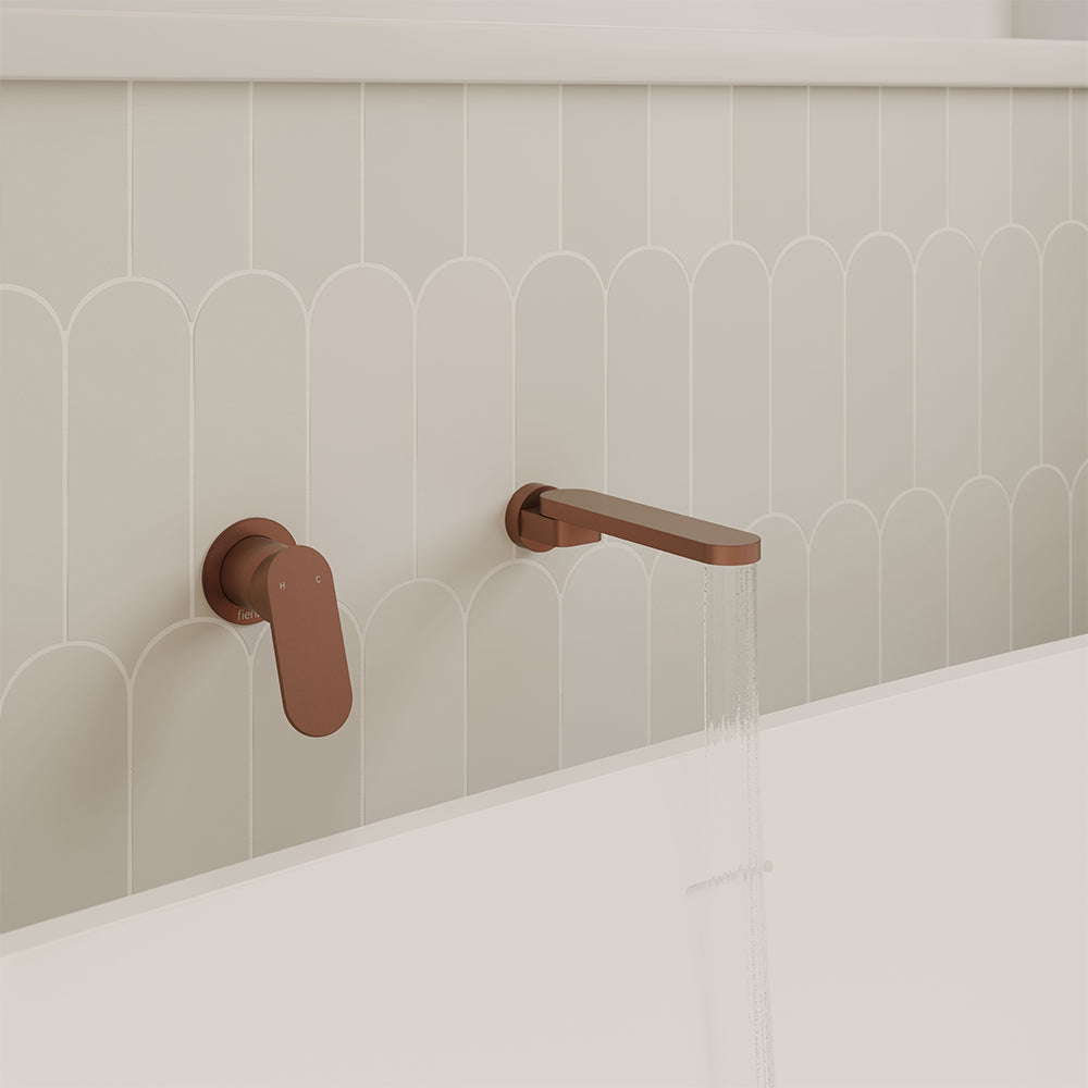 Rondo Swivel Bath Outlet Brushed Copper