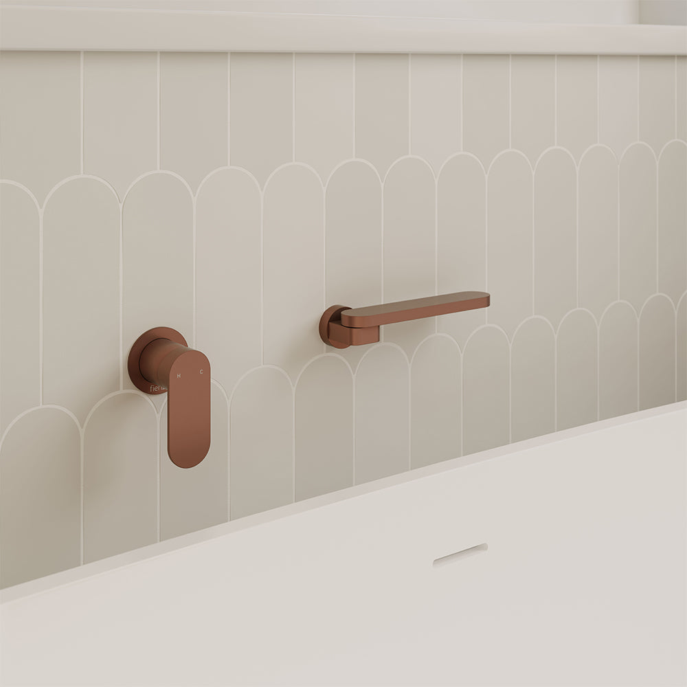 Rondo Swivel Bath Outlet Brushed Copper