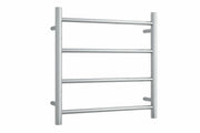 Thermogroup Thermorail 240V Straight Round Ladder Heated Towel Rail Polished Stainless Steel
