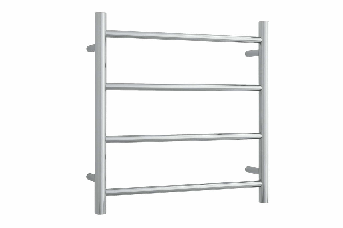 Thermogroup Thermorail 240V Straight Round Ladder Heated Towel Rail Polished Stainless Steel