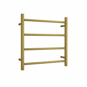 Thermogroup Thermorail 240V Round Ladder Heated Towel Rail Brushed Gold