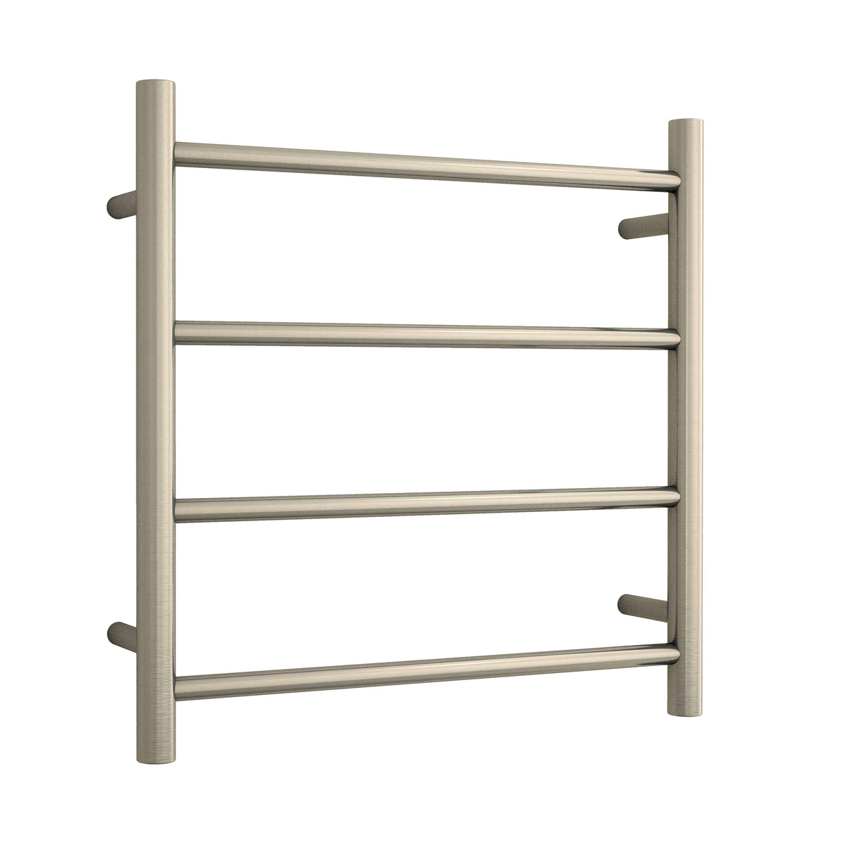 Thermogroup Thermorail 240V Round Ladder Heated Towel Rail Brushed Nickel