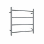 Thermogroup Thermorail 240V Round Ladder Heated Towel Rail Gun Metal
