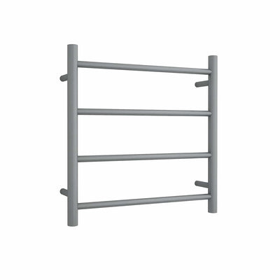 Thermogroup Thermorail 240V Round Ladder Heated Towel Rail Gun Metal