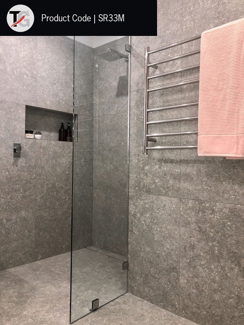 Thermogroup Thermorail 240V Straight Round Ladder Heated Towel Rail Polished Stainless Steel