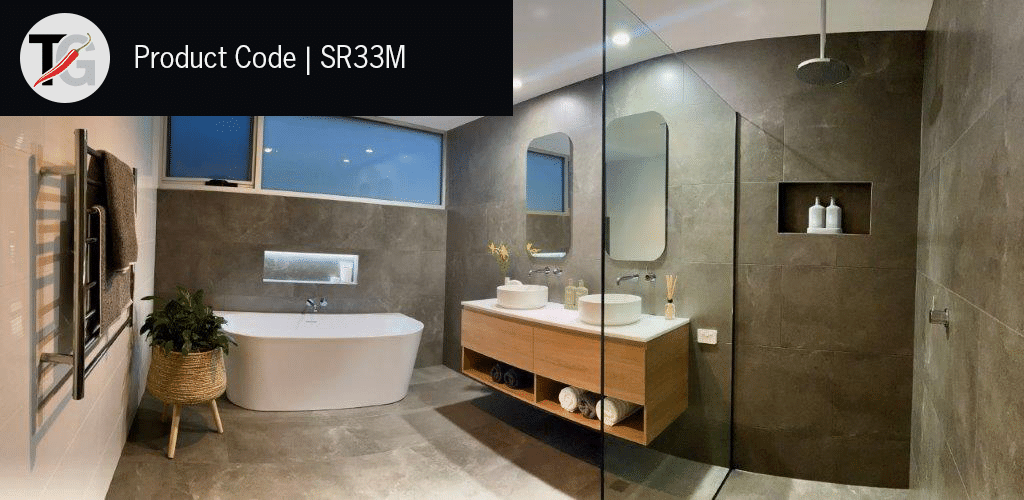 Thermogroup Thermorail 240V Straight Round Ladder Heated Towel Rail Polished Stainless Steel
