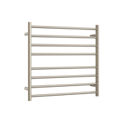 Thermogroup Thermorail 240V Round Ladder Heated Towel Rail Brushed Nickel