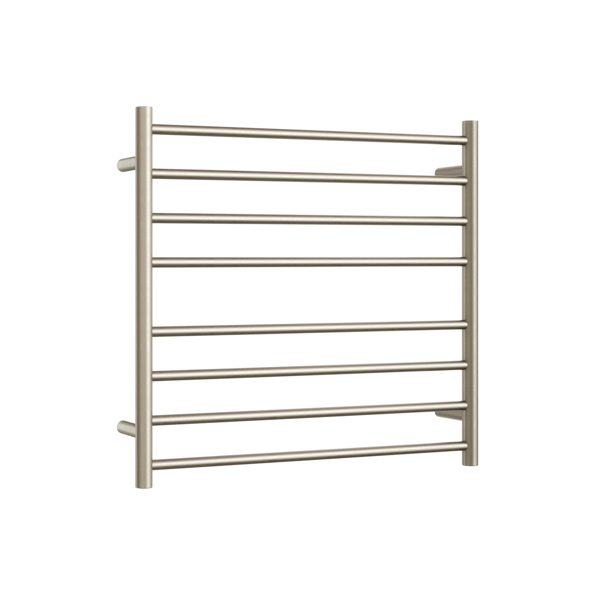 Thermogroup Thermorail 240V Round Ladder Heated Towel Rail Brushed Nickel