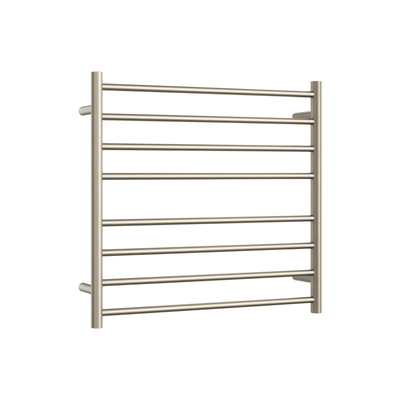 Thermogroup Thermorail 240V Round Ladder Heated Towel Rail Brushed Nickel