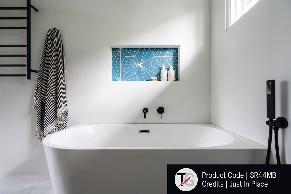 Thermogroup Thermorail 240V Round Ladder Heated Towel Rail Matt Black