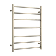 Thermogroup Thermorail 240V Round Ladder Heated Towel Rail Brushed Nickel