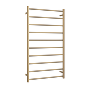Thermogroup Thermorail 240V Straight Round Heated Ladder Rail Brushed Brass