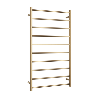 Thermogroup Thermorail 240V Straight Round Heated Ladder Rail Brushed Brass