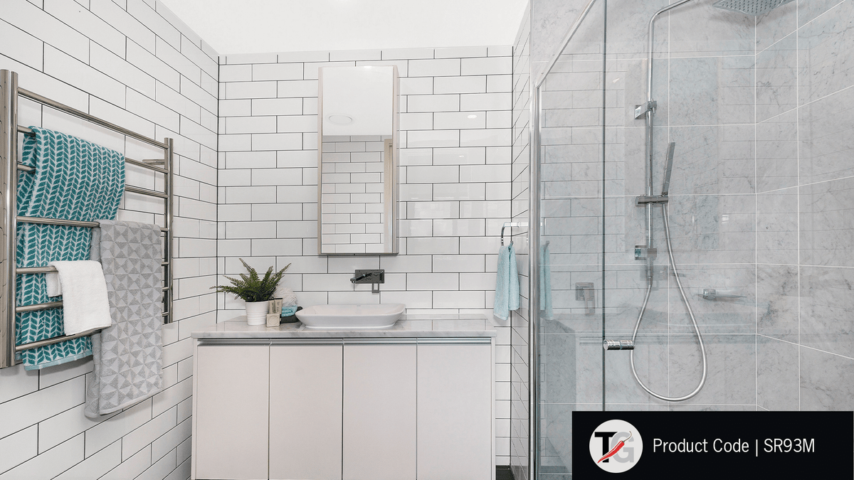 Thermogroup Thermorail 240V Straight Round Ladder Heated Towel Rail Polished Stainless Steel