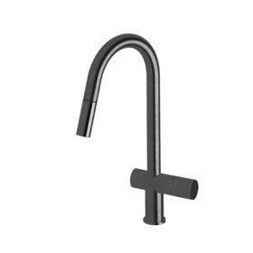 Sussex Felix Sink Mixer Pull Out Brushed Smoke Gunmetal