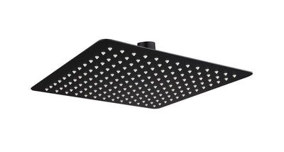 Modern National Stainless Steel Square Shower Head 300mm - Matte Black