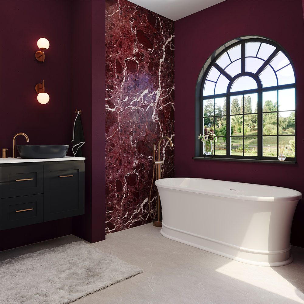 Fienza Lillian Freestanding Solid Surface and Acrylic Bath 1500mm