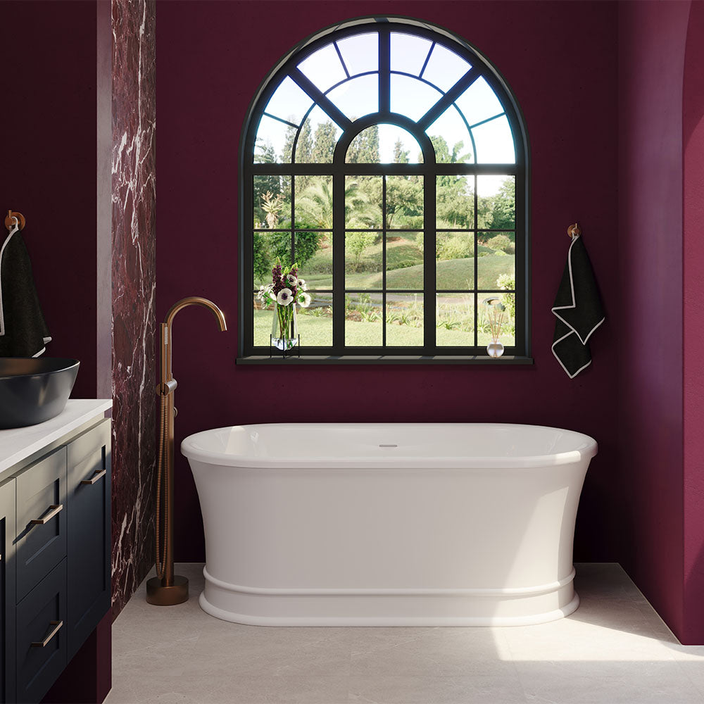 Fienza Lillian Freestanding Solid Surface and Acrylic Bath 1500mm