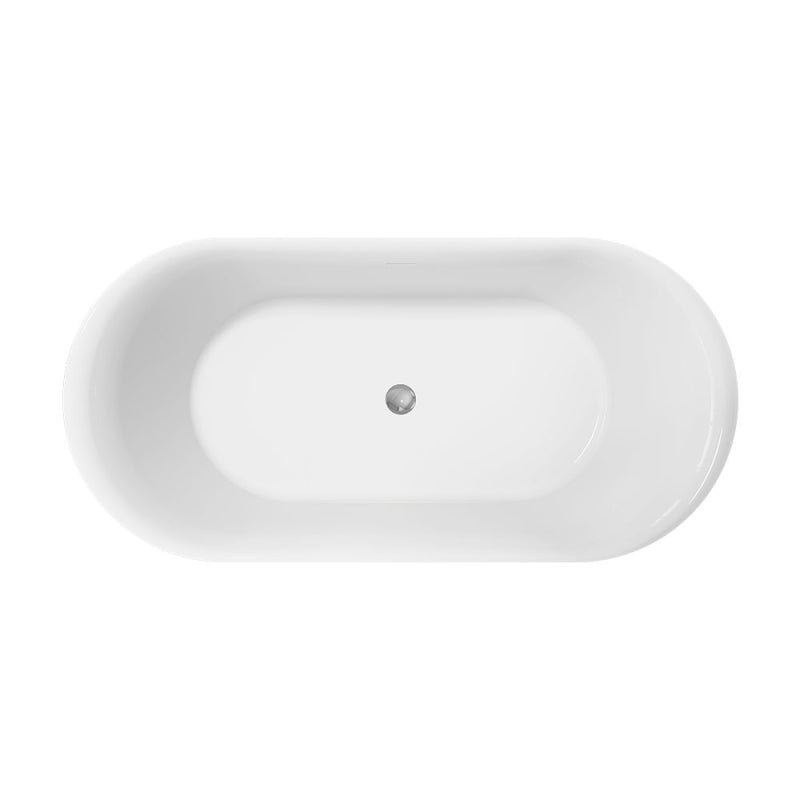 Fienza Empire Slim Freestanding Solid Surface Bath 1500mm Matte White