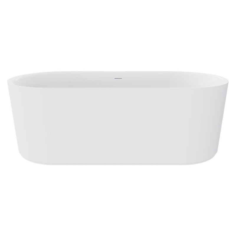 Fienza Empire Slim Freestanding Solid Surface Bath 1700mm Matte White