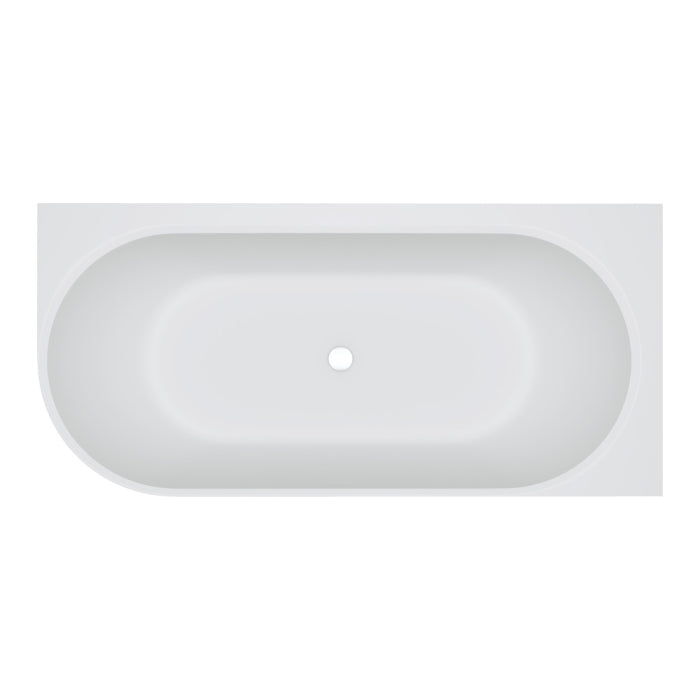 Matta Left-Hand Solid Surface Corner Bath, 1700mm