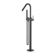 Modern National Star Freestanding Bath Mixer With Hand Shower Gun Metal