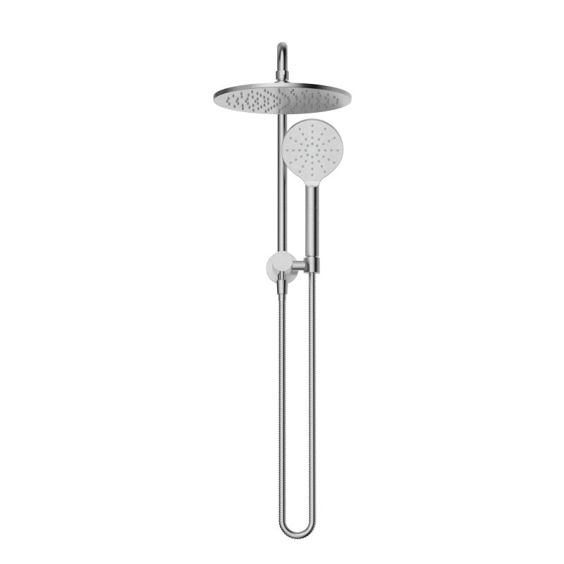 Modern National Star Compact Half Shower Column Set Brushed Chrome