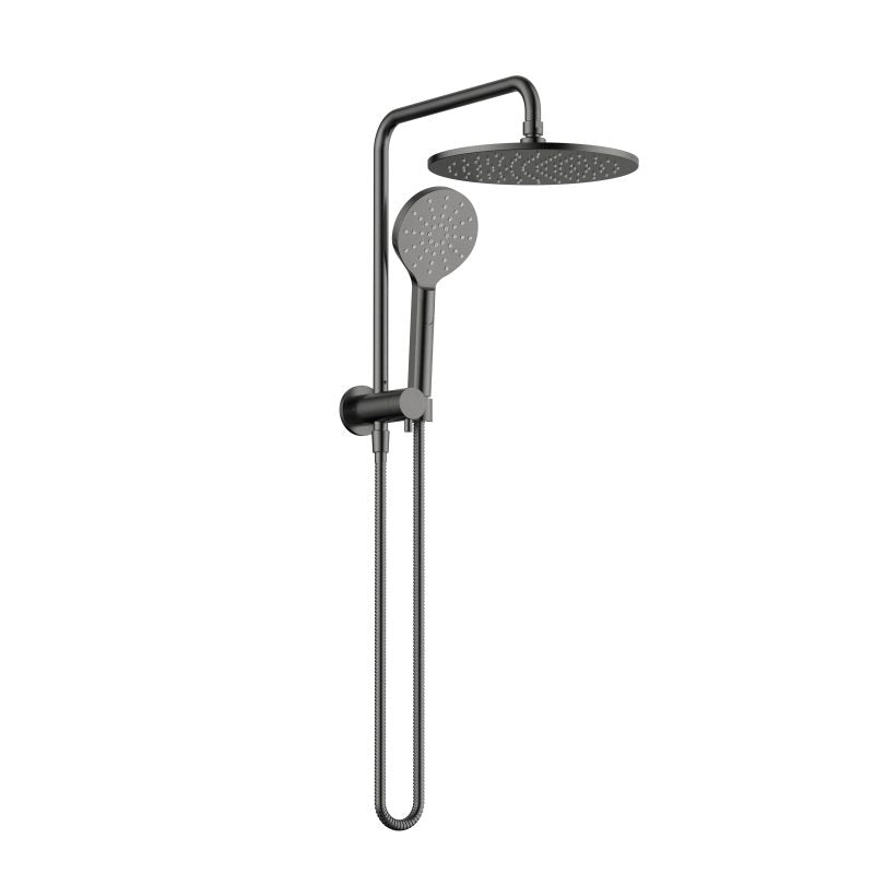 Modern National Star Compact Half Shower Column Set Gun Metal